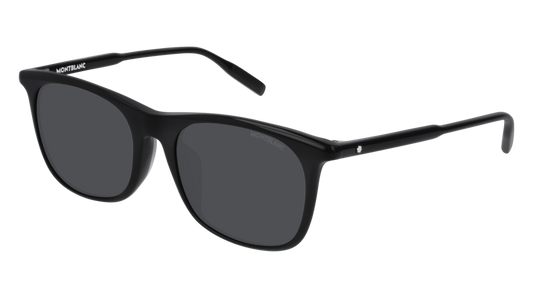 Montblanc Sunglass Man Black Black Grey