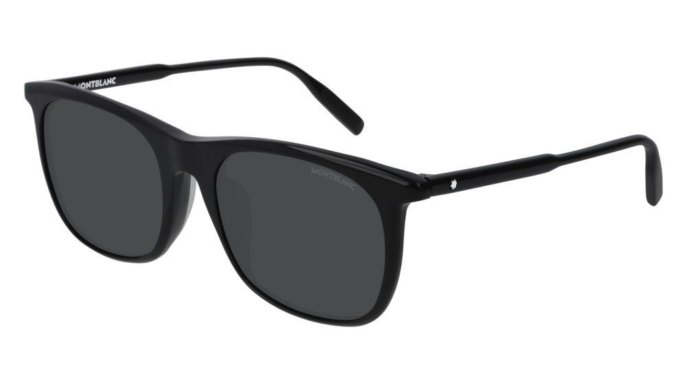 Montblanc Sunglass Man Black Black Grey