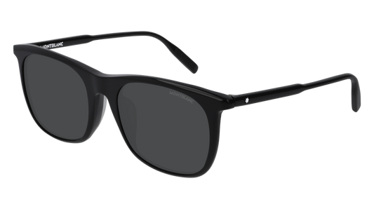 Montblanc Sunglass Man Black Black Grey