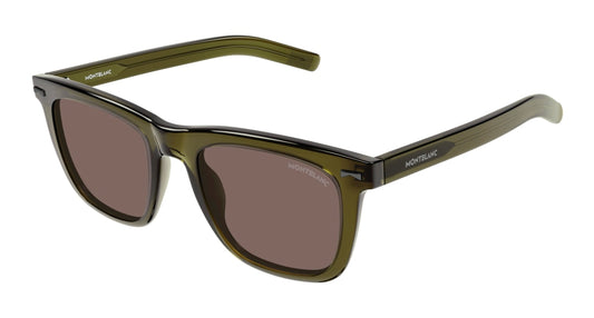 Montblanc Sunglass Man Green Green Brown