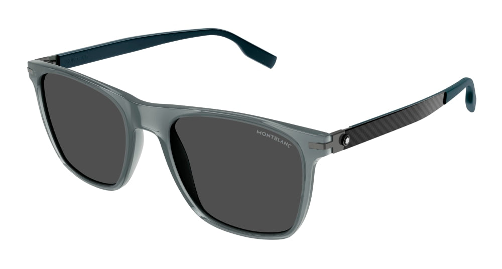 Montblanc Sunglass Man Grey Green Smoke