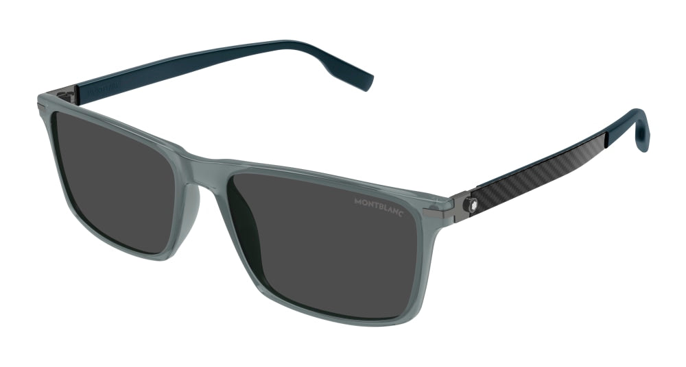 Montblanc Sunglass Man Grey Green Smoke