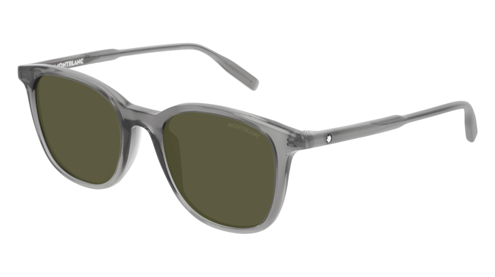 Montblanc Sunglass Man Grey Grey Green