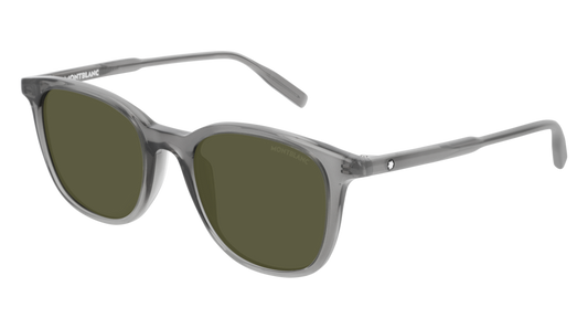 Montblanc Sunglass Man Grey Grey Green