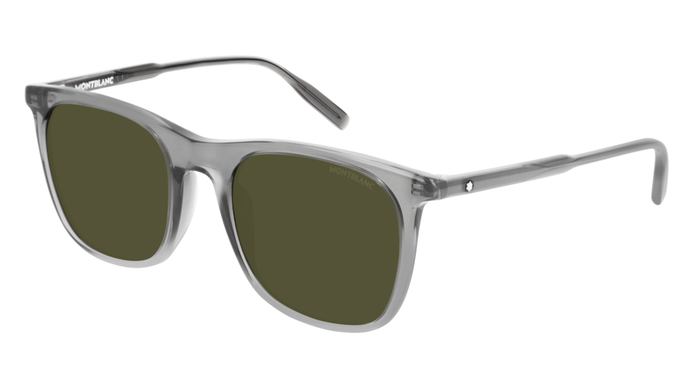 Montblanc Sunglass Man Grey Grey Green