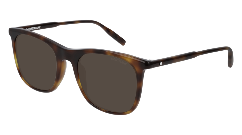 Montblanc Sunglass Man Havana Havana Brown