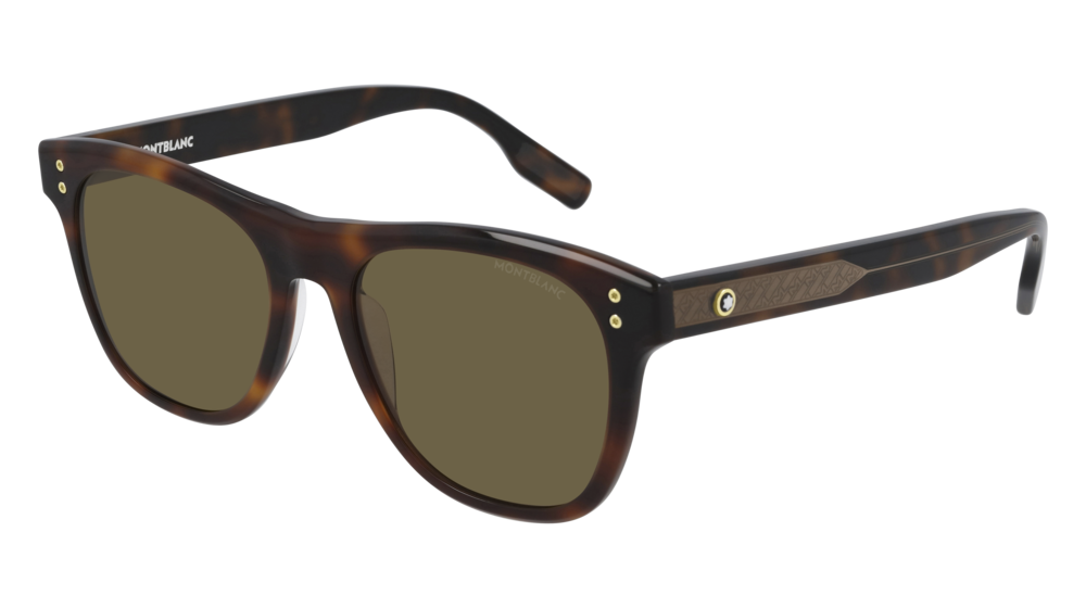 Montblanc Sunglass Man Havana Havana Brown