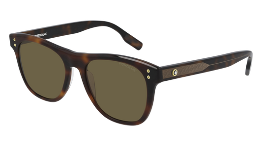 Montblanc Sunglass Man Havana Havana Brown