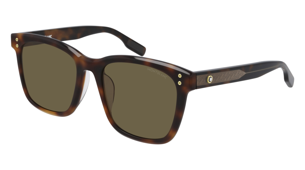 Montblanc Sunglass Man Havana Havana Brown