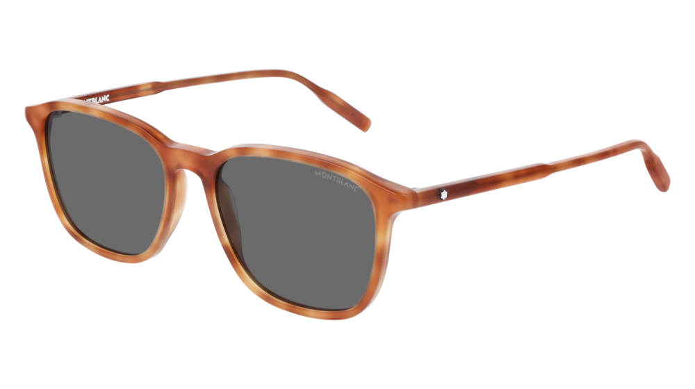 Montblanc Sunglass Man Havana Havana Grey