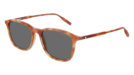 Montblanc Sunglass Man Havana Havana Grey