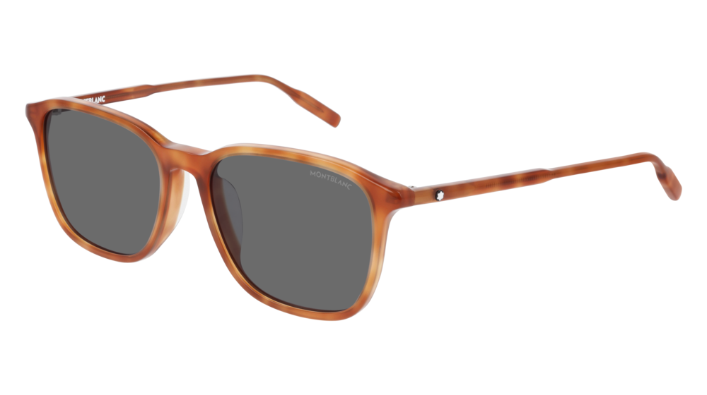 Montblanc Sunglass Man Havana Havana Grey