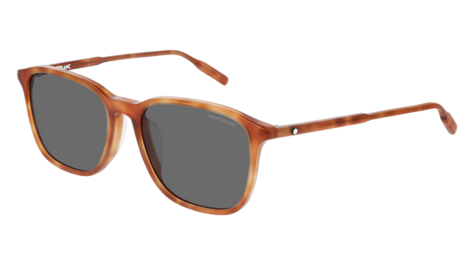 Montblanc Sunglass Man Havana Havana Grey