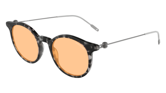 Montblanc Sunglass Man Havana Ruthenium Orange