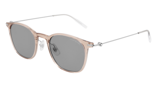 Montblanc Sunglass Man Brown Silver Grey