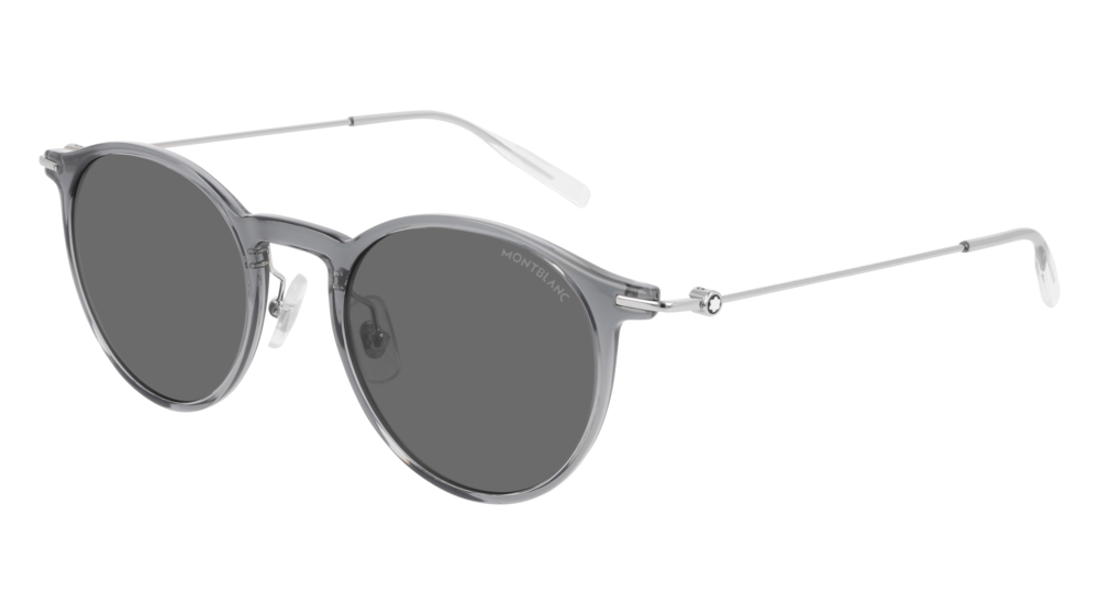 Montblanc Sunglass Man Grey Silver Grey