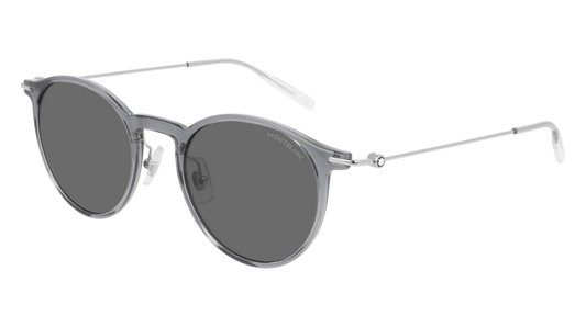 Montblanc Sunglass Man Grey Silver Grey