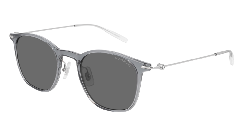 Montblanc Sunglass Man Grey Silver Grey