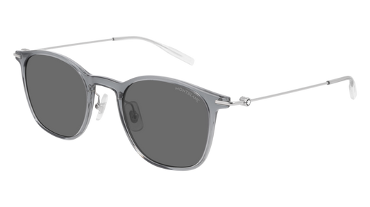 Montblanc Sunglass Man Grey Silver Grey