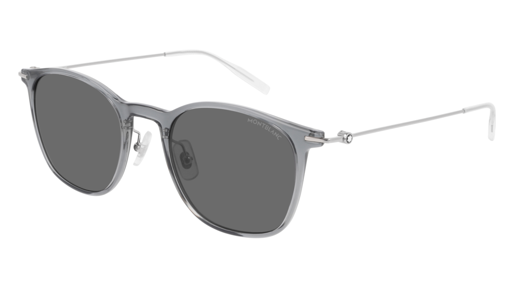 Montblanc Sunglass Man Grey Silver Grey