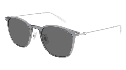 Montblanc Sunglass Man Grey Silver Grey