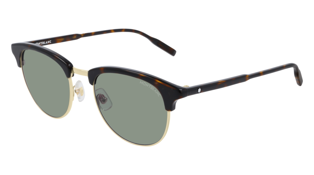 Montblanc Sunglass Man Havana Havana Green