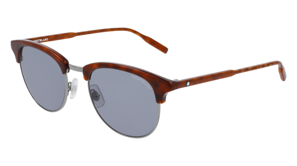 Montblanc Sunglass Man Havana Havana Grey