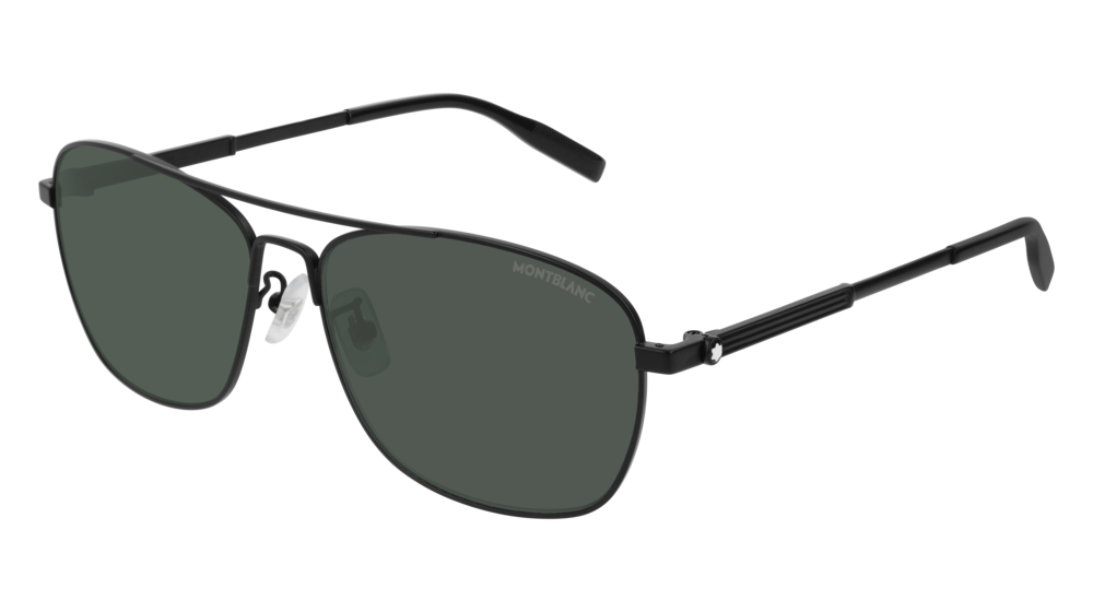 Montblanc Sunglass Man Black Black Green