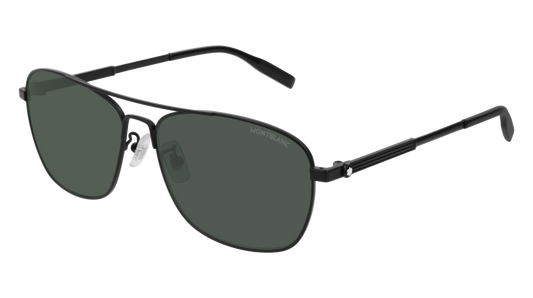 Montblanc Sunglass Man Black Black Green