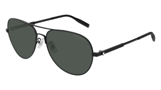 Montblanc Sunglass Man Black Black Green