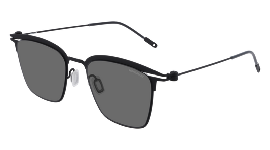 Montblanc Sunglass Man Black Black Grey