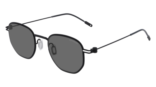 Montblanc Sunglass Man Black Black Grey