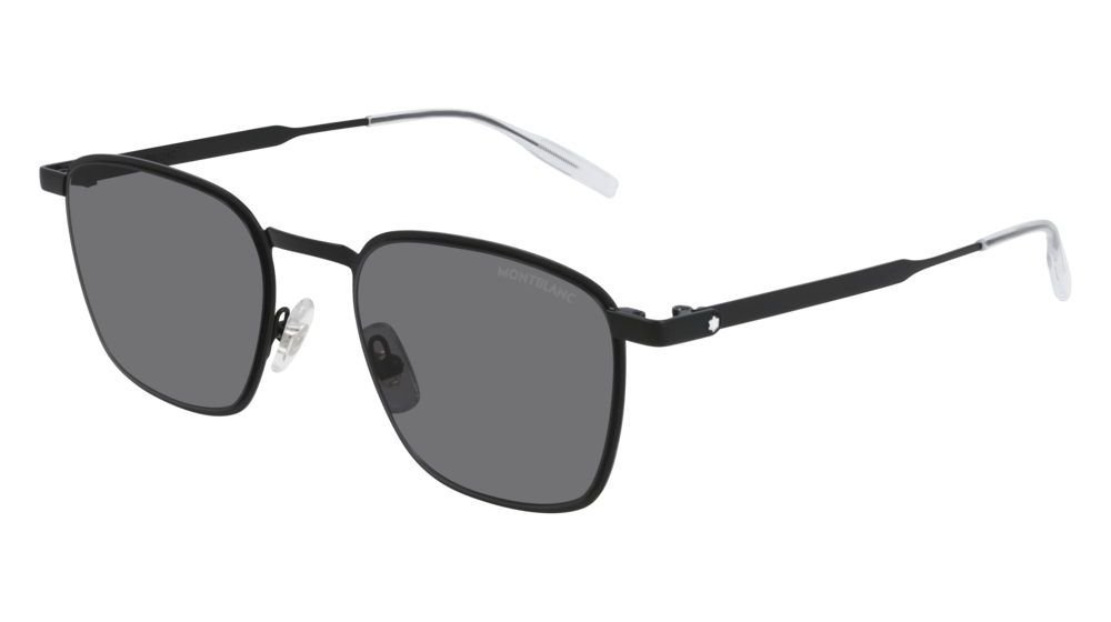 Montblanc Sunglass Man Black Black Grey