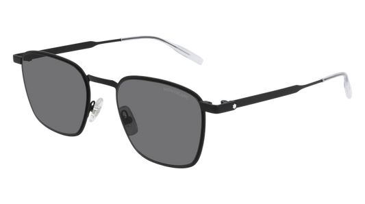 Montblanc Sunglass Man Black Black Grey