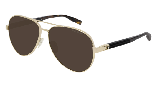 Montblanc Sunglass Man Gold Black Brown