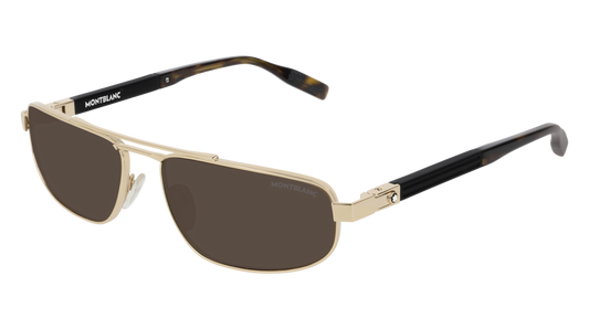 Montblanc Sunglass Man Gold Black Brown