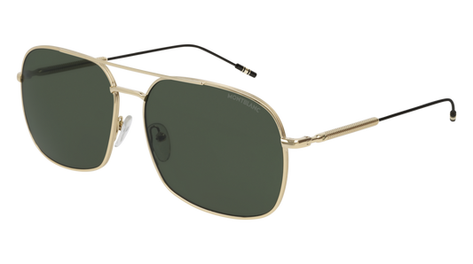 Montblanc Sunglass Man Gold Gold Green