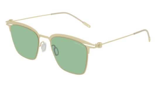 Montblanc Sunglass Man Gold Gold Green