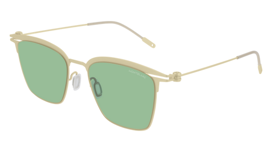 Montblanc Sunglass Man Gold Gold Green