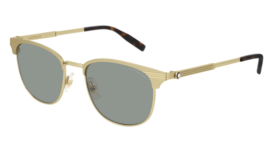 Montblanc Sunglass Man Gold Gold Green