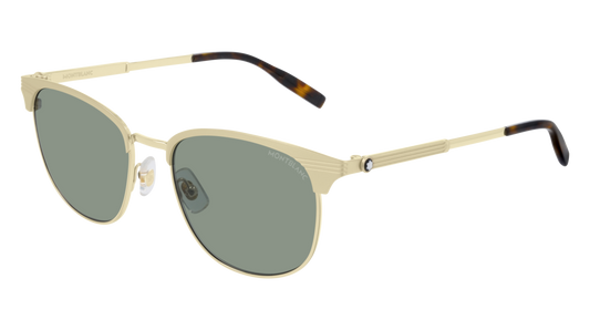 Montblanc Sunglass Man Gold Gold Green