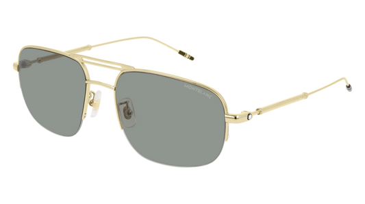 Montblanc Sunglass Man Gold Gold Green