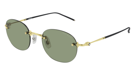 Montblanc Sunglass Man Gold Gold Green