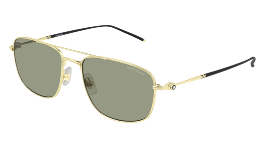 Montblanc Sunglass Man Gold Gold Green