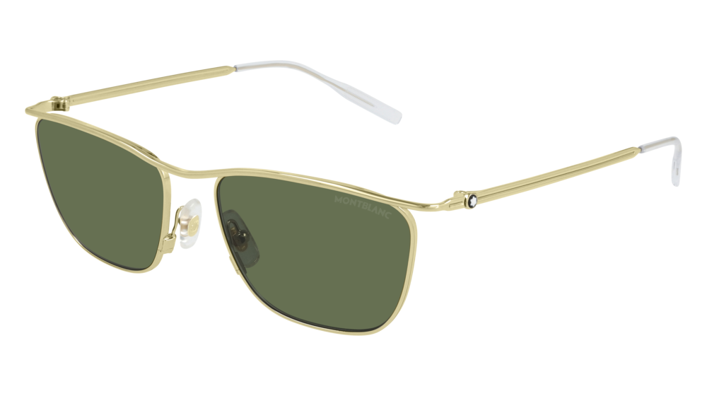 Montblanc Sunglass Man Gold Gold Green