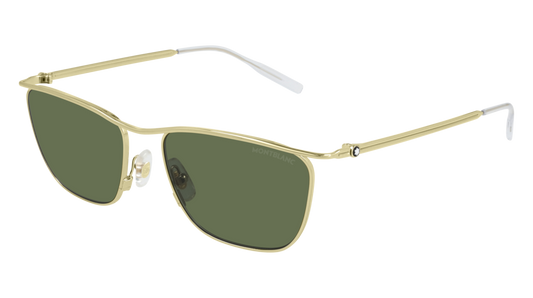 Montblanc Sunglass Man Gold Gold Green