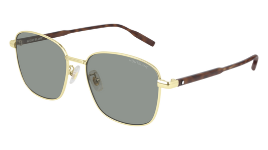 Montblanc Sunglass Man Gold Havana Green