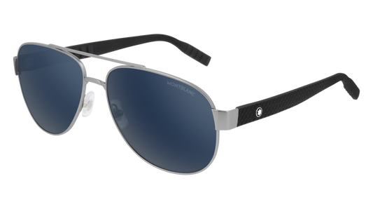 Montblanc Sunglass Man Ruthenium Black Grey