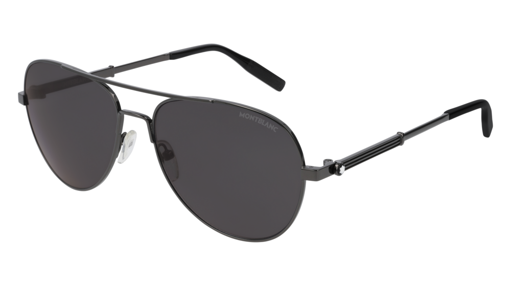 Montblanc Sunglass Man Ruthenium Ruthenium Grey