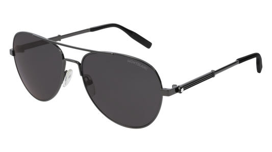 Montblanc Sunglass Man Ruthenium Ruthenium Grey